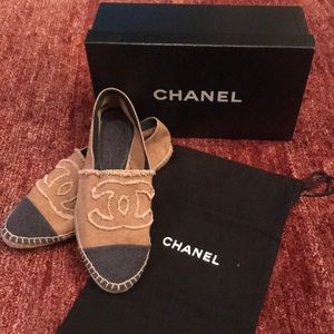Chanel Espadrilles Beige/Navy